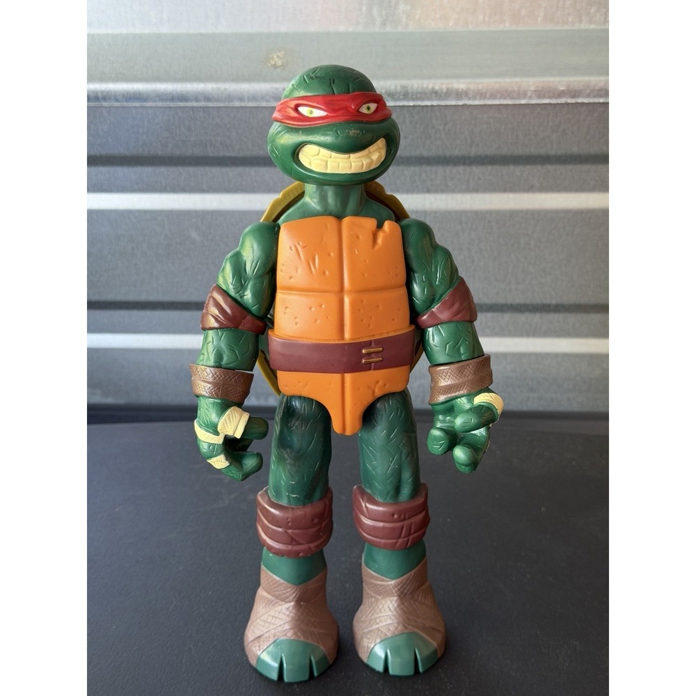 Large PLAYMATES 2012 RAPHAEL Action FIGURE TMNT Teenage Mutant Ninja Turtles 10"